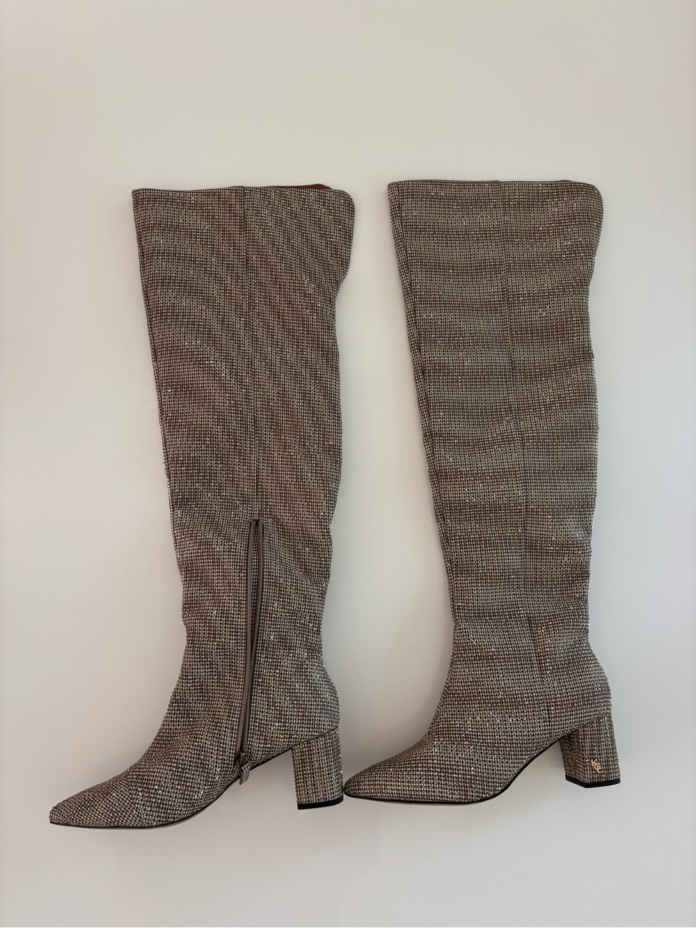 Kurt Geiger London Over-the-Knee Allover Crystals Boots